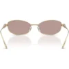 SWAROVSKI MONTURA SK7042 55 MM MUJER | PALE GOLD/PINK/LIGHT PURPLE BROWN