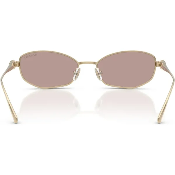 SWAROVSKI MONTURA SK7042 55 MM MUJER | PALE GOLD/PINK/LIGHT PURPLE BROWN