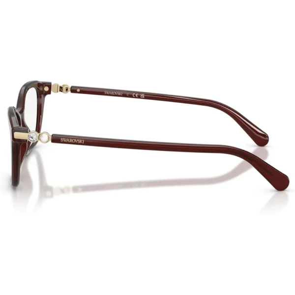 b0gl55pgzb_2_webp.webp SWAROVSKI MONTURA CUADRADO SK2065 52 MM MUJER | TRANSPARENT BURGUNDY/DEMO LENS