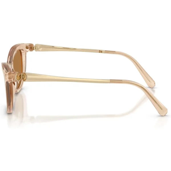 SWAROVSKI MONTURA SK6057 56 MM MUJER | TRANSPARENT BEIGE/BRONZE