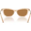 SWAROVSKI MONTURA SK6057 56 MM MUJER | TRANSPARENT BEIGE/BRONZE