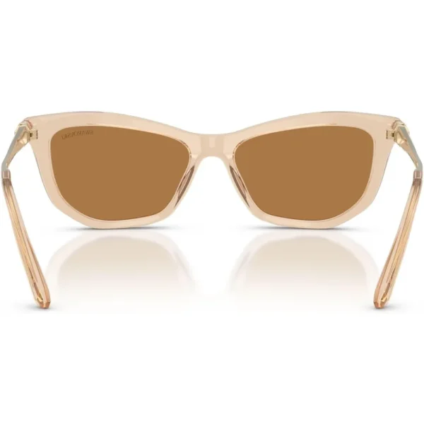 SWAROVSKI MONTURA SK6057 56 MM MUJER | TRANSPARENT BEIGE/BRONZE