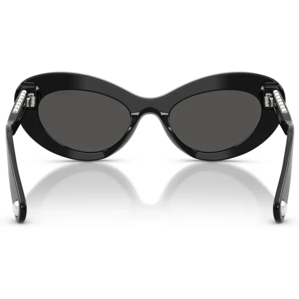 SWAROVSKI MONTURA SK6061U 51 MM MUJER | BLACK/SILVER/DARK GREY