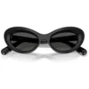 SWAROVSKI MONTURA SK6061U 51 MM MUJER | BLACK/SILVER/DARK GREY