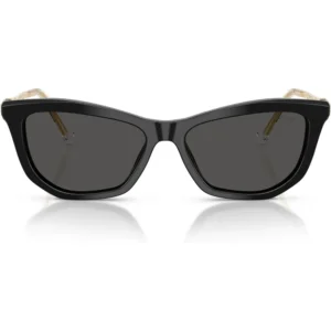 SWAROVSKI MONTURA SK6057 56 MM MUJER | BLACK/DARK GREY