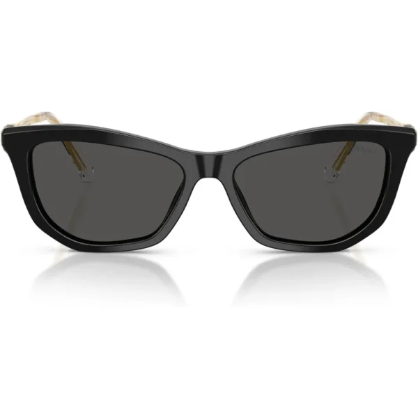 SWAROVSKI MONTURA SK6057 56 MM MUJER | BLACK/DARK GREY