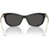 SWAROVSKI MONTURA SK6057 56 MM MUJER | BLACK/DARK GREY