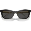 SWAROVSKI MONTURA SK6057 56 MM MUJER | BLACK/DARK GREY