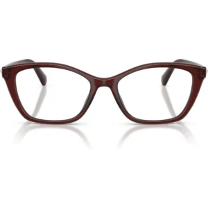 SWAROVSKI MONTURA CUADRADO SK2065 54 MM MUJER | TRANSPARENT BURGUNDY/DEMO LENS