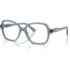 SWAROVSKI MONTURA CUADRADO SK2063 56 MM MUJER | MILKY LIGHT BLUE/DEMO LENS