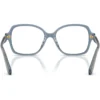 SWAROVSKI MONTURA CUADRADO SK2063 56 MM MUJER | MILKY LIGHT BLUE/DEMO LENS