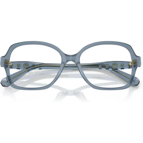 SWAROVSKI MONTURA CUADRADO SK2063 56 MM MUJER | MILKY LIGHT BLUE/DEMO LENS