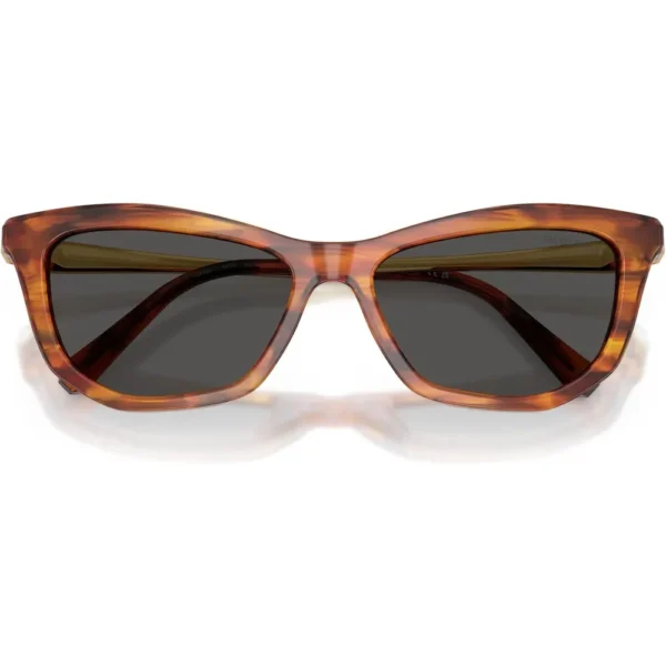 SWAROVSKI MONTURA SK6057 56 MM MUJER | STRIPED HAVANA/DARK GREY