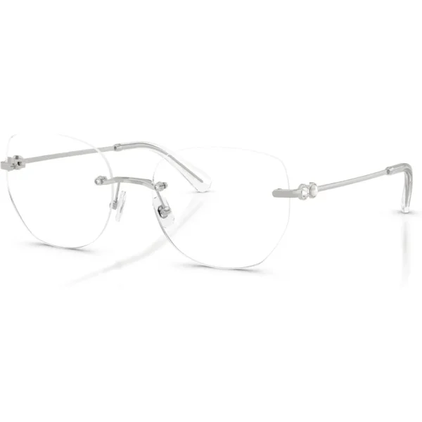 SWAROVSKI MONTURA SK1038 56 MM MUJER | SILVER/DEMO LENS