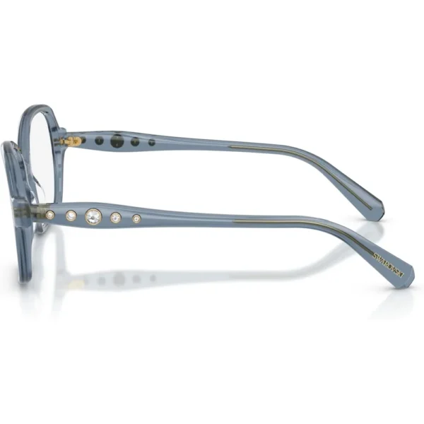SWAROVSKI MONTURA CUADRADO SK2063 54 MM MUJER | MILKY LIGHT BLUE/DEMO LENS