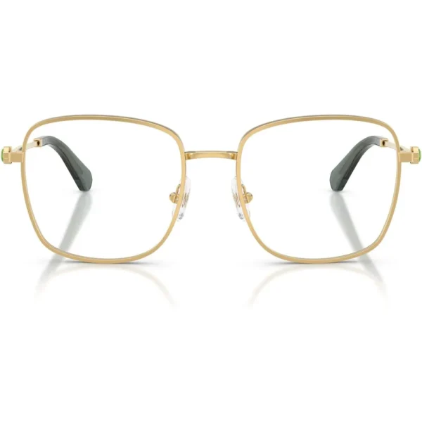SWAROVSKI MONTURA CUADRADO SK1036 55 MM MUJER | GOLD/GREEN/DEMO LENS