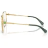 SWAROVSKI MONTURA CUADRADO SK1036 55 MM MUJER | GOLD/GREEN/DEMO LENS