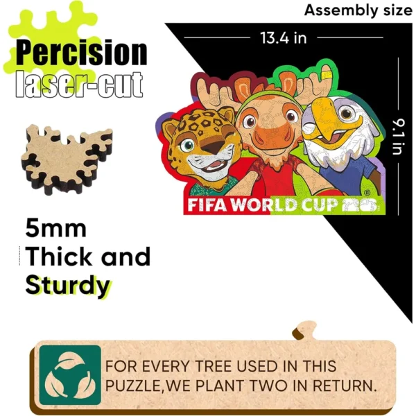 ROMPECABEZAS SELFIE MASCOTAS FIFA WORLD CUP 2026 150 PCS