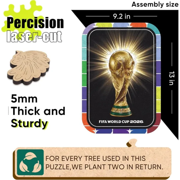 ROMPECABEZAS TROFEO FIFA WORLD CUP 2026 DECORACION 200 PCS