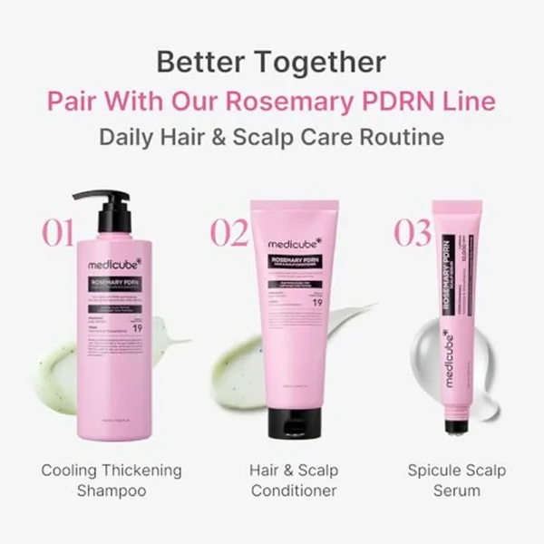 SET DÚO DE SHAMPOO Y SÉRUM CAPILAR MEDICUBE 13.52 OZ / 400 ML + 0.67 OZ / 20 ML