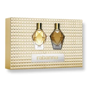 SET PERFUME RABANNE MILLION GOLD MUJER 2 PZS