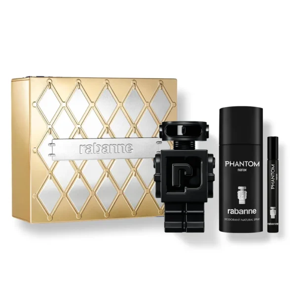 SET PERFUME RABANNE PHANTOM HOMBRE 3 PZS