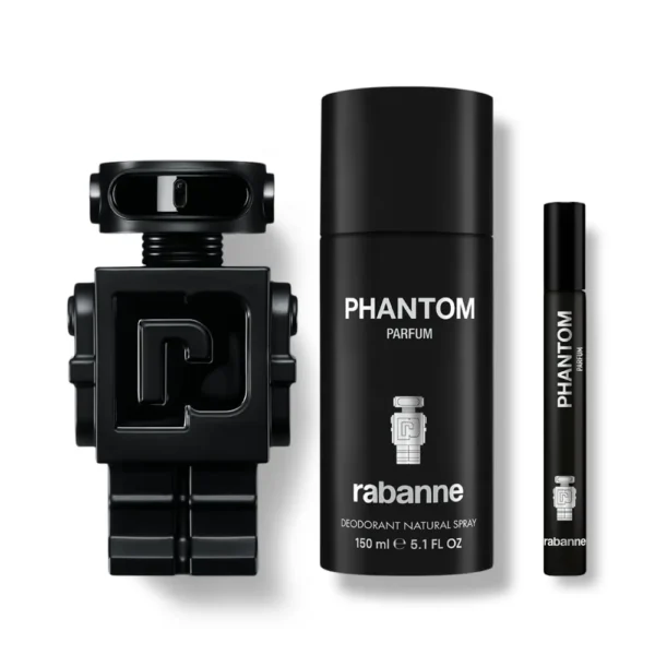 SET PERFUME RABANNE PHANTOM HOMBRE 3 PZS