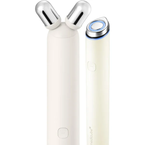 SET 2 EN 1  MINI BOOSTER PRO PLUS ROLLER MEDICUBE WHITE