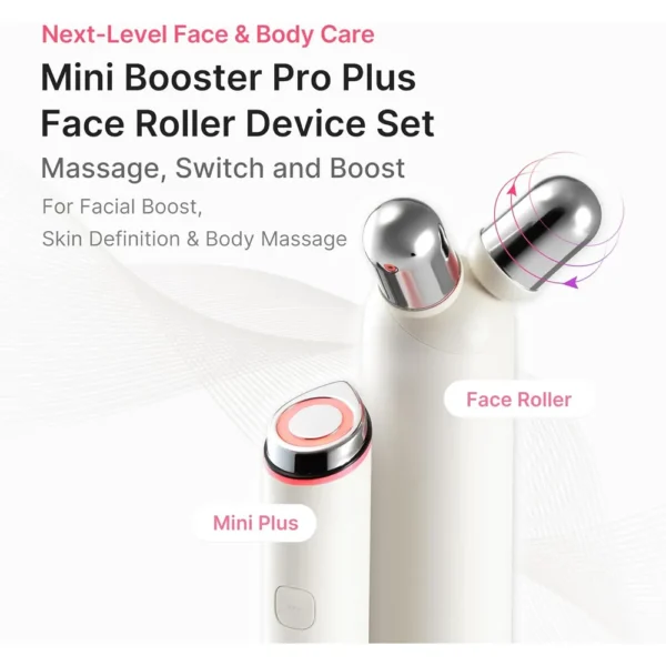 SET 2 EN 1  MINI BOOSTER PRO PLUS ROLLER MEDICUBE WHITE