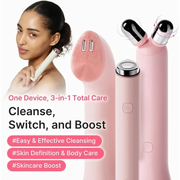 SET 3 EN 1 MINI BOOSTER PRO PLUS FULL FACE PINK