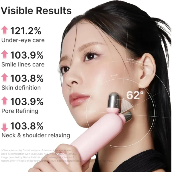 SET 2 EN 1  MINI BOOSTER PRO PLUS ROLLER MEDICUBE PINK