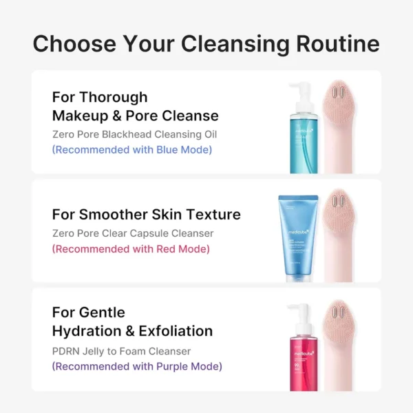 SET 2 EN 1 MINI BOOSTER PRO PLUS CLEANSING MEDICUBE PINK