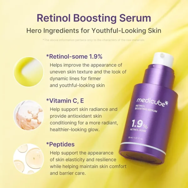 SET ILUMINADOR MEDICUBE CON RETINOL Y VITAMINA C 2 PZS