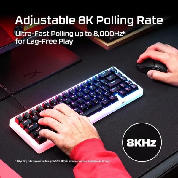 TECLADO ALÁMBRICO HYPERX ORIGINS 2 PRO 65 MAGNÉTICO | NEGRO