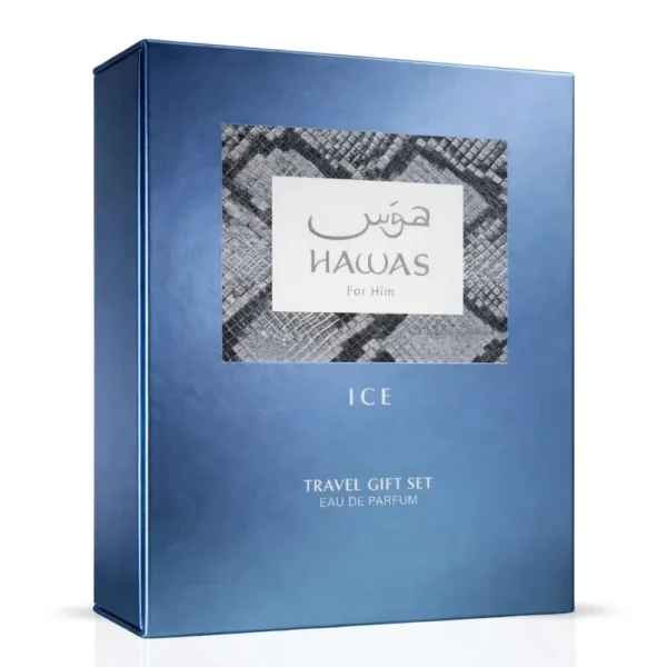 SET DE VIAJE RASASI HAWAS ICE HOMBRE 2 PZS