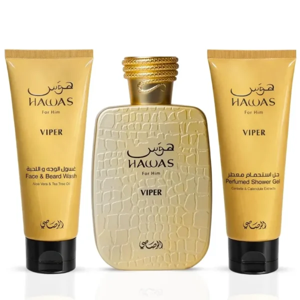 SET DE REGALO RASASI HAWAS VIPER HOMBRE 3 PZS