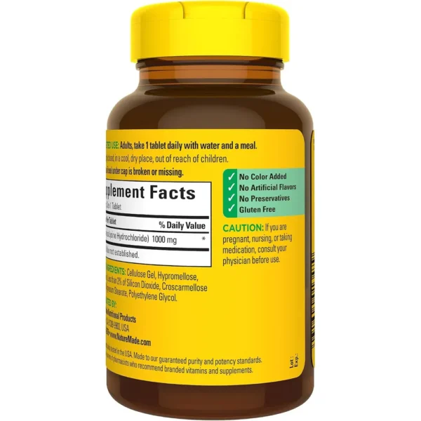 b0000djar5_8_webp.webp NATURE MADE L-LISINA 1000 MG | 60 UND