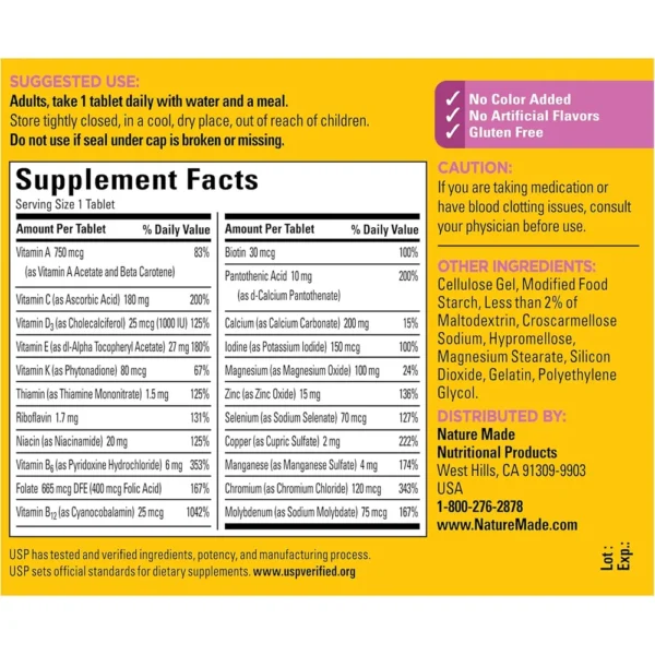 NATURE MADE MULTIVITAMÍNICO WOMEN 50+ | 90 UND