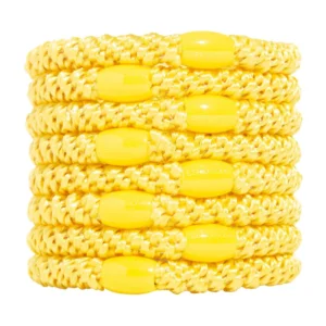 LIGAS PARA CABELLO ESTILO HAALAND AMARILLO
