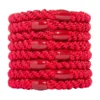 LIGAS PARA CABELLO ESTILO HAALAND ROJO