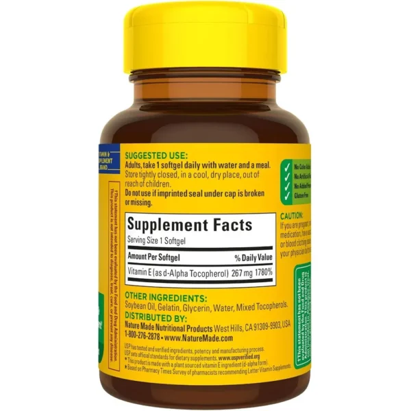 b0029o0bya_8_webp.webp NATURE MADE PACK 3 VITAMINA E NATURAL 400 UI | 100 UND C/U