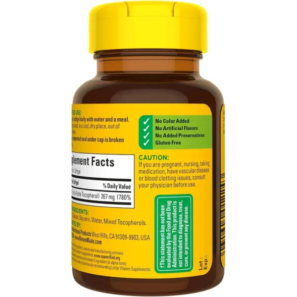 b0029o0bya_9_webp.webp NATURE MADE PACK 3 VITAMINA E NATURAL 400 UI | 100 UND C/U