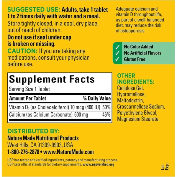 b002fh5i0i_4_webp.webp NATURE MADE CALCIO 600 MG + VITAMINA D3 | 220 UND