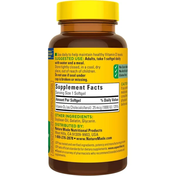 b004gjrfya_6_webp.webp NATURE MADE VITAMINA D3 1000 UI (25 MCG) | 100 UND