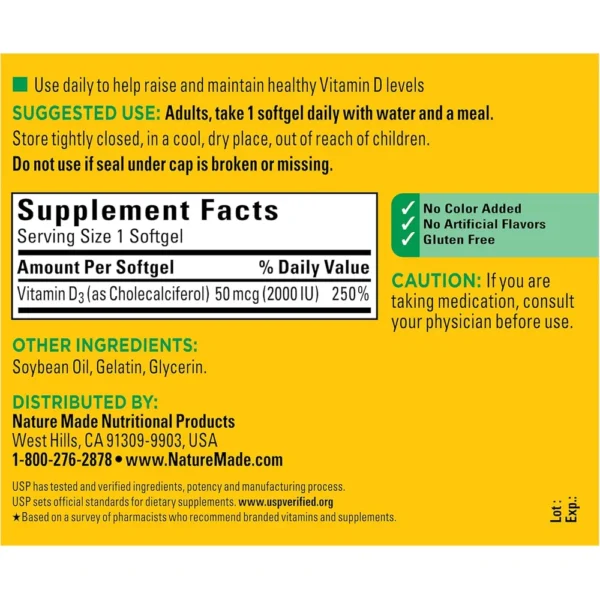 b004gjytf8_5_webp.webp NATURE MADE VITAMINA D3 2000 UI | 250 UND