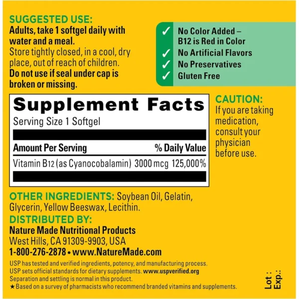 b005d0du7m_7_webp.webp NATURE MADE VITAMINA B12 3000 MCG SOFTGELS | 60 UND