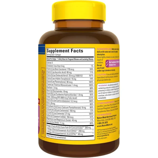 NATURE MADE PRENATAL ÁCIDO FÓLICO + DHA | 90 UND