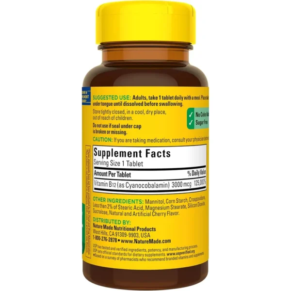 b007rc7evw_8_webp.webp NATURE MADE VITAMINA B12 3000 MCG SUBLINGUAL | 40 UND
