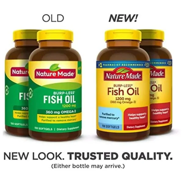 NATURE MADE PACK 2 OMEGA 3 FISH OIL BURP LESS 1200 MG | 150 UND C/U