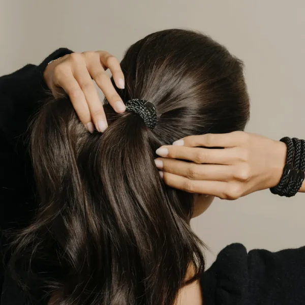 PACK 8 LIGAS PARA CABELLO ESTILO HAALAND NEGRO
